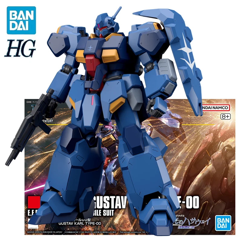 

BANDAI HG: U 1/144 мобильный костюм Gundam: Hathaways Flash GUSTAV KARL 00 модель аниме фигурки в сборе модель игрушки