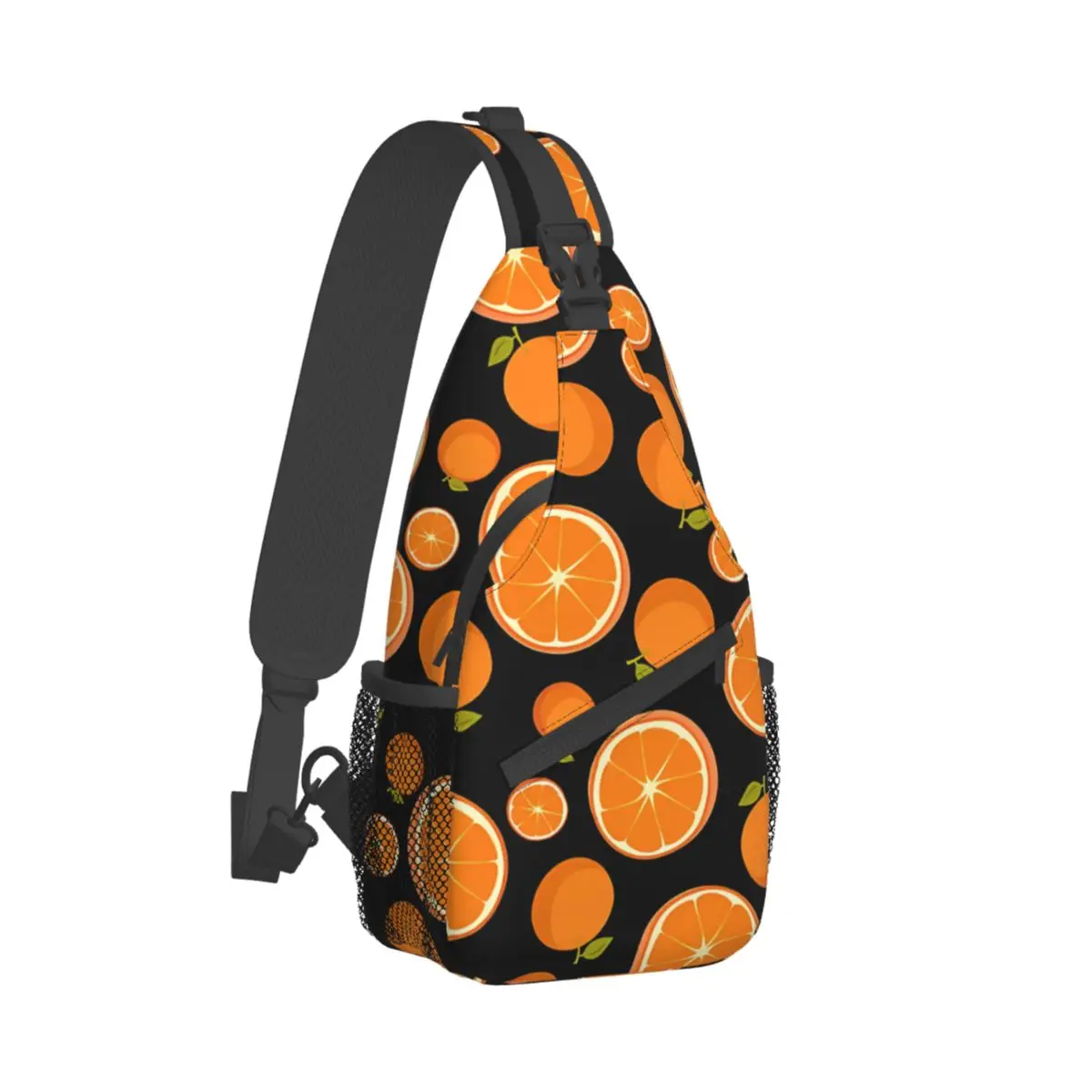 Fruits Food Crossbody Bag Sports Oranges Chest Bag Unisex Women Man Fashion Shoulder Backpacks Travel