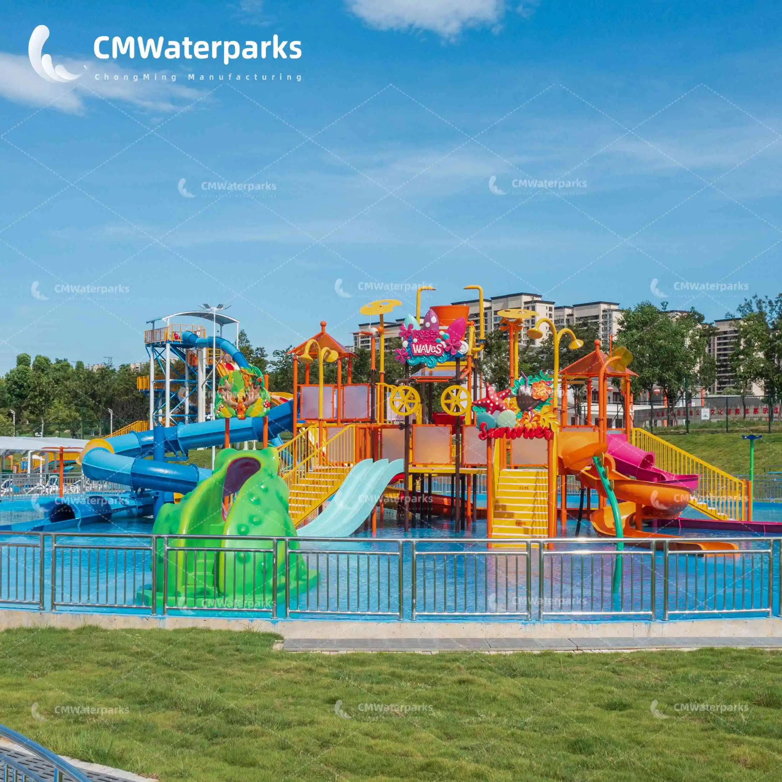 Interactive Water Play Aquaforms Families Water Park Amusement Facilities Fiberglass Aqua Store for Kids