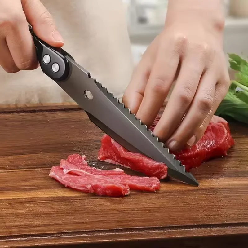 Kitchen scissors  2-in-1 Detachable Chicken Bone Scissors Suitable for Chicken Duck Fish and Meat Barbecue Scssicor