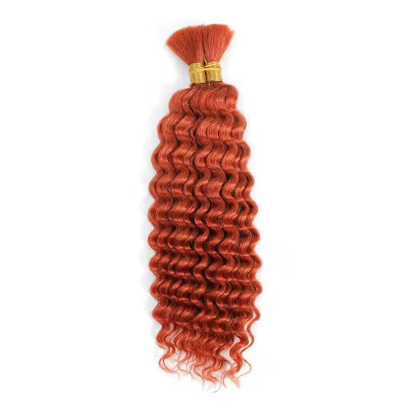 Human Braiding Hair Deep Wave Bulk for Braiding No Weft Deep Curly Braiding Hair for Boho Braids Brazilian Virgin Human Hair - Image 13