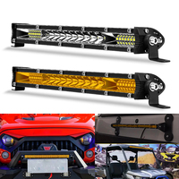 20 Inch Led Light Bar Spot Flood Beam Ultra Slim LED Work Lamp White Amber DRL Headlight for 4X4 SUV ATV UTV Off-road 10inch