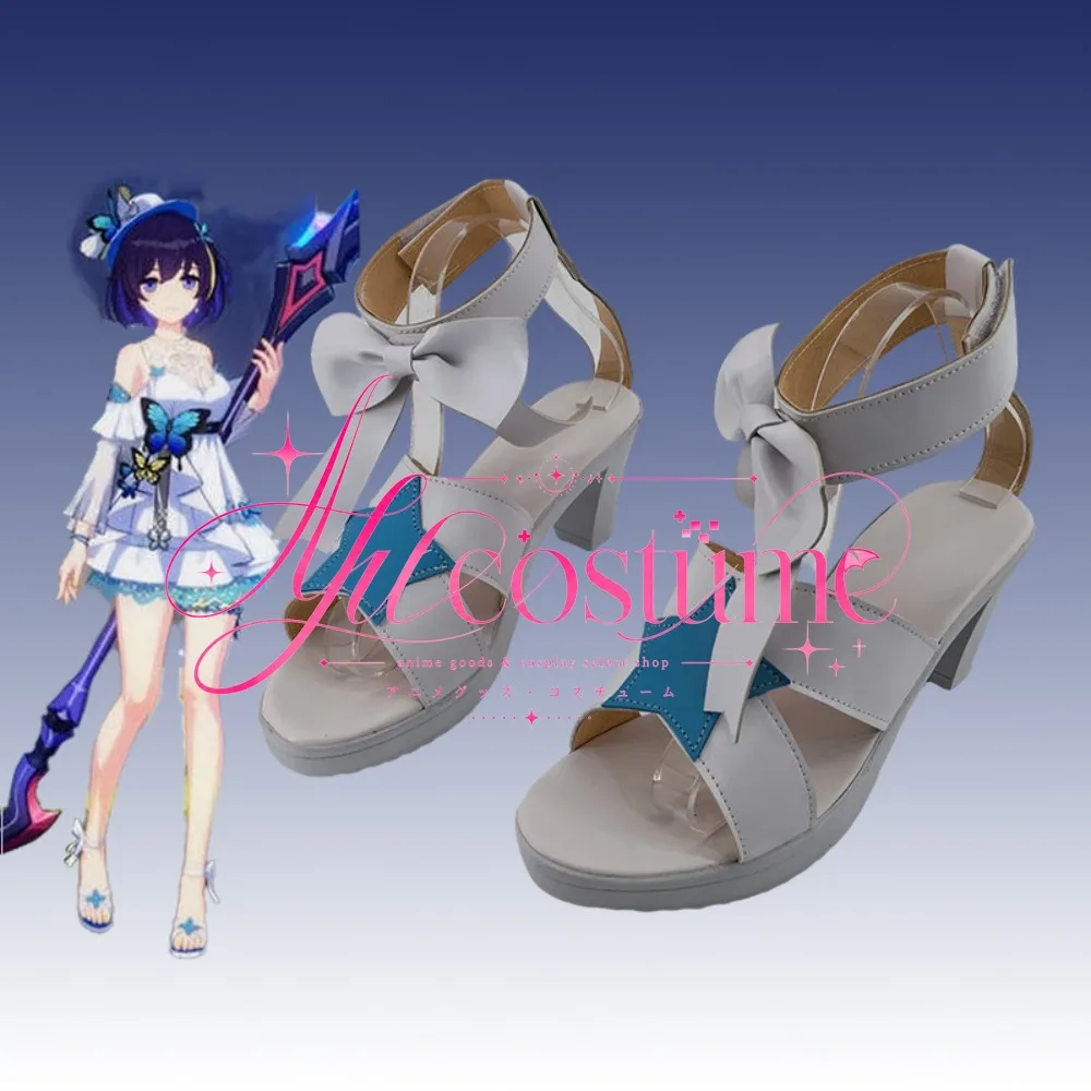 Game Role Playing Women's Shoes Honkai Lily Valley Role Playing High Heels Custom Anime Game Happy Years Boots