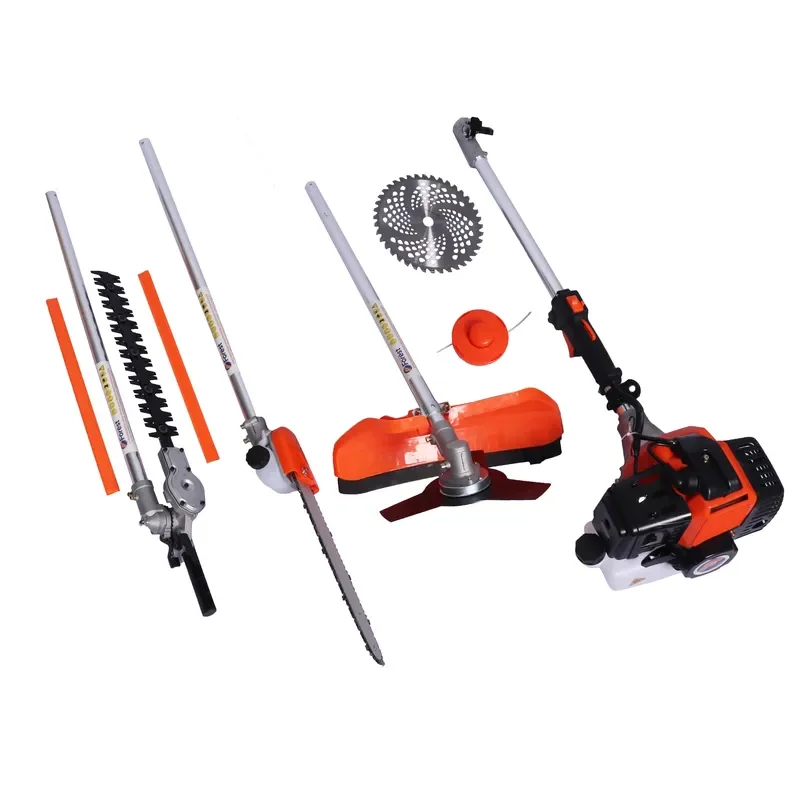 4 in 1 /5 in 1 Multi Functional Garden Tool 2Stroke Grass Trimmer Chain Saw Hedge Trimmer Brush Cutter