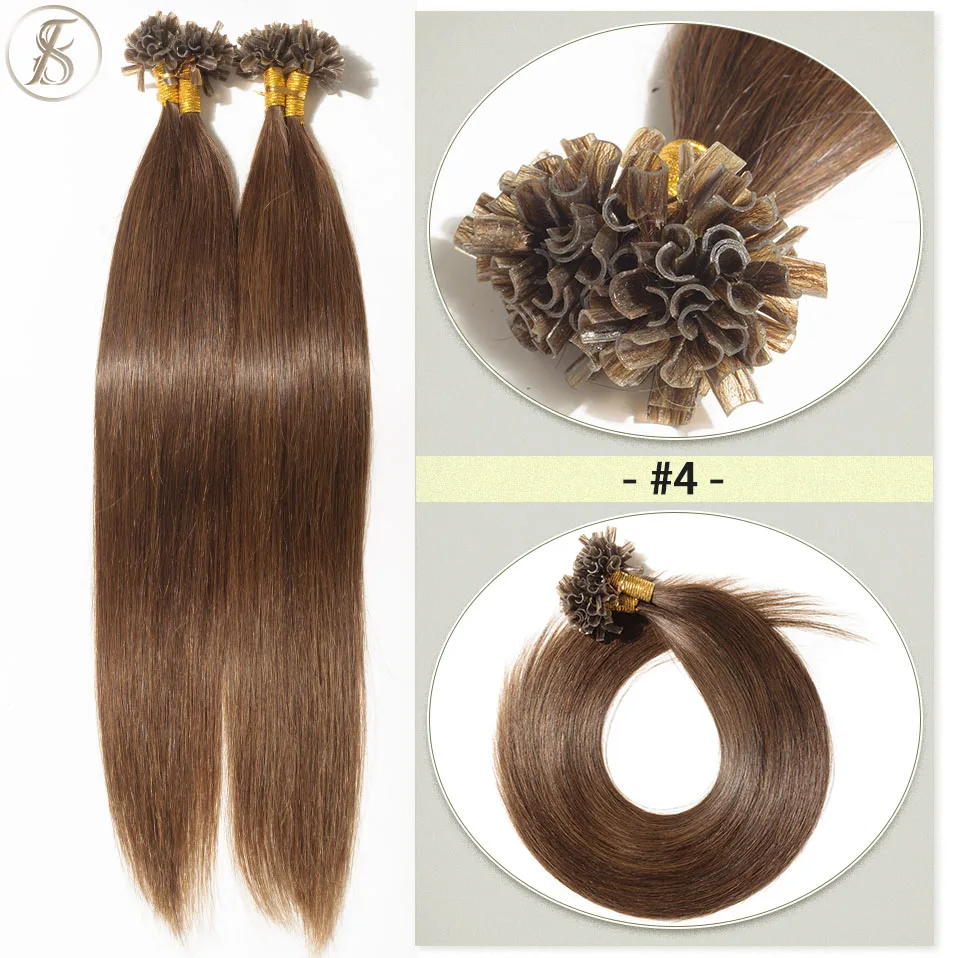 Tess 0,5 g/s u Spitze Haar verlängerungen 50g Micro link Keratin Fusion Echthaar Kapsel vor gebunden braun blond natürliche Haar verlängerung – Detail 10
