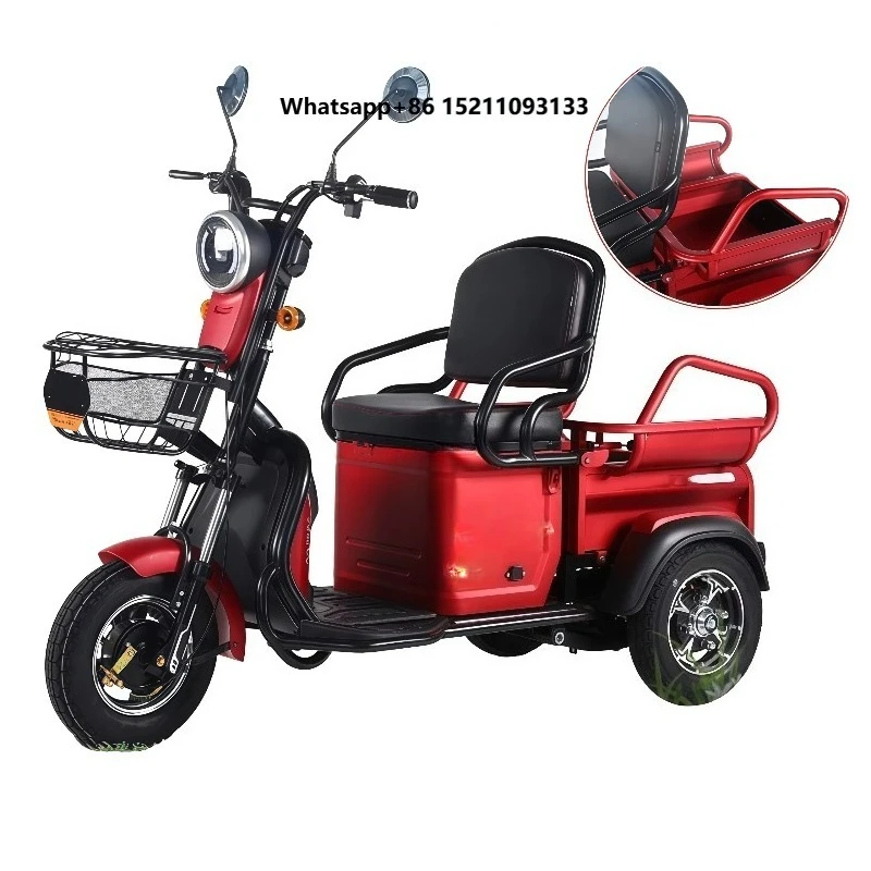High Power Trike 3-Wheel Electric Tricycle Bike with Open Body 60V Quality  Best Price From China Supply CE Certified