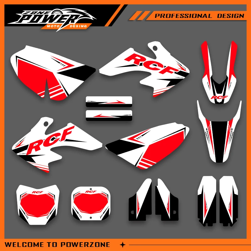 

Powerzone Custom Graphics Backgrounds Decals Stickers Kits for Honda CR50 CR 50 2000-2016 2017 2018 2019 2020 2021 CR 50cc 01