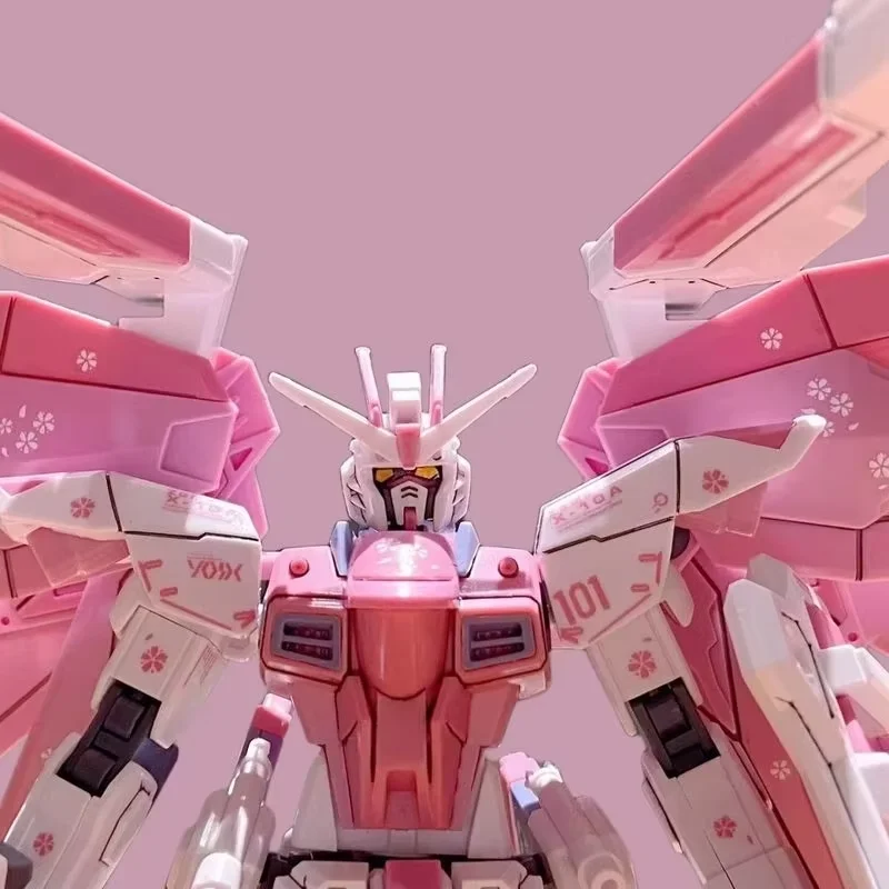 HG 1/144 ZGMF-X10A homme douceur liberté Mecha assemblage modèle figurines d'action fleur de cerisier couleur schéma enfants jouet cadeau décorer