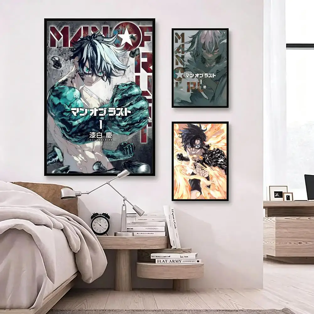 comic Man of Rust Poster Poster HD Waterproof Self-adhesive Art Print Wall Decor for Bedroom Living Room Gift