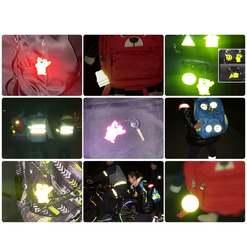 Safety Reflectors - Bear - Stylish Reflective Gear for Jackets, Bags, Purses, Backpacks, Strollers Wheelchairs