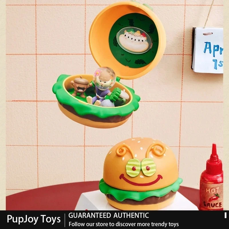 Genuine Pop Mart Spongebob Krabby Patty Delicious Series Blind Box Figures Collectible Toys Gifts Anime Figures Mysterious Box view 2