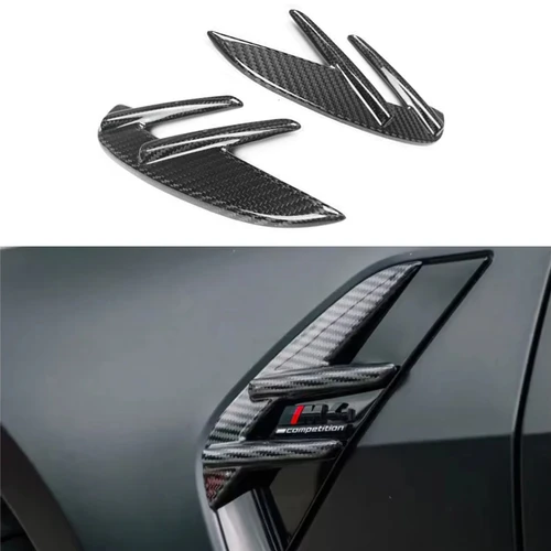 韓国のカーボンファイバーカーフロントフェンダー,ダックスポイラー,風力ブレード,bmw m3 g80 g82 g83 m4 2021 2個用スポイラー
