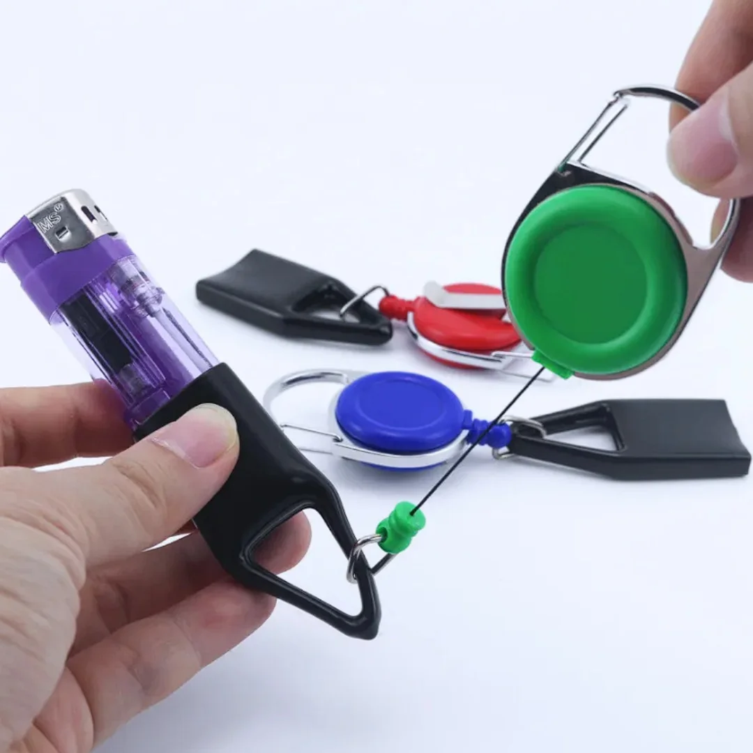 

Retractable Extendable Portable Lighter Case Anti-Loss Design Easily Protective Cover Hanging carry with you Lighters Shell