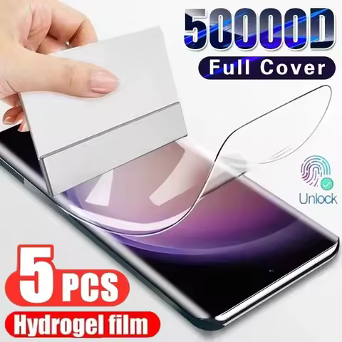 5Pcs Hydrogel Film for Samsung Galaxy S20 S22 S21 S23 S24 Ultra S10 S9 S8 Plus FE Screen Protector for Samsung Note 20 10 9 Plus