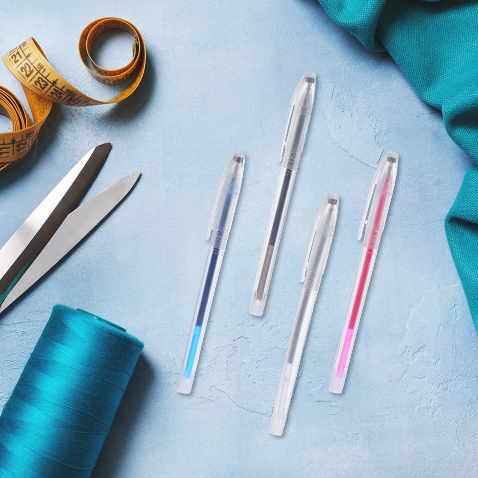 

1Set Water Erasable Fabric Pen Set Water Soluble Marker for Embroidery Cross Stitch Sewing Quilting Disappearing Ink Refills