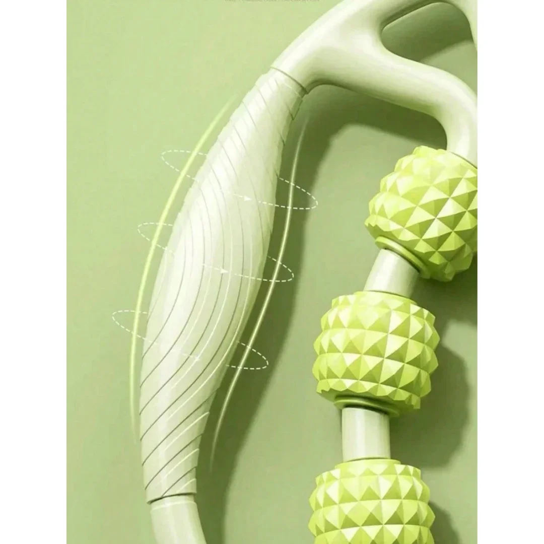 Rouleau musculaire à 9 roues pour la réduction de la Cellulite et le soulagement des douleurs musculaires, outil de Massage du Fascia pour les cuisses, les mollets et les bras, 1 pièce
