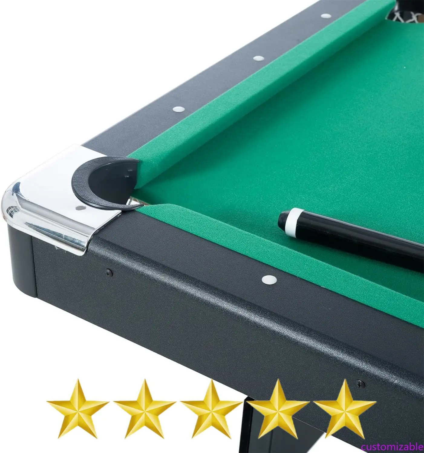 Customizable 3 In 1 Pool Ping Pong Dining Combo, 65.75in Foldable Billiard/Table Tennis,With Billiard And Tennis Paddles Accesso