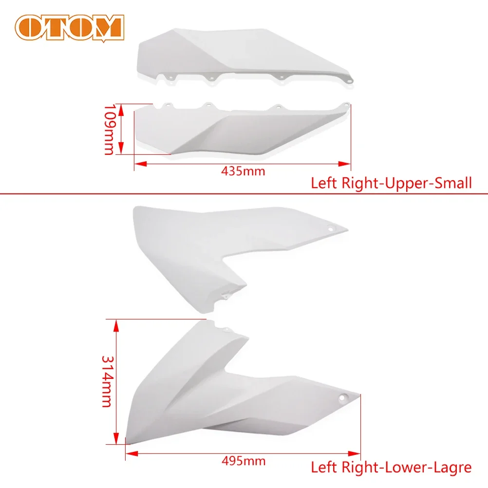 OTOM bumper plastik sepeda motor pelindung tangki bahan bakar panel sisi kiri kanan pelindung Body Kit untuk KTM Freeride E-SM 2016 E-XC 2015-18