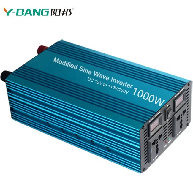 Modified Sine Wave Car Power Inverter Dc 12V To Ac 220V/110V Output Voltage 1000W Power Inverter