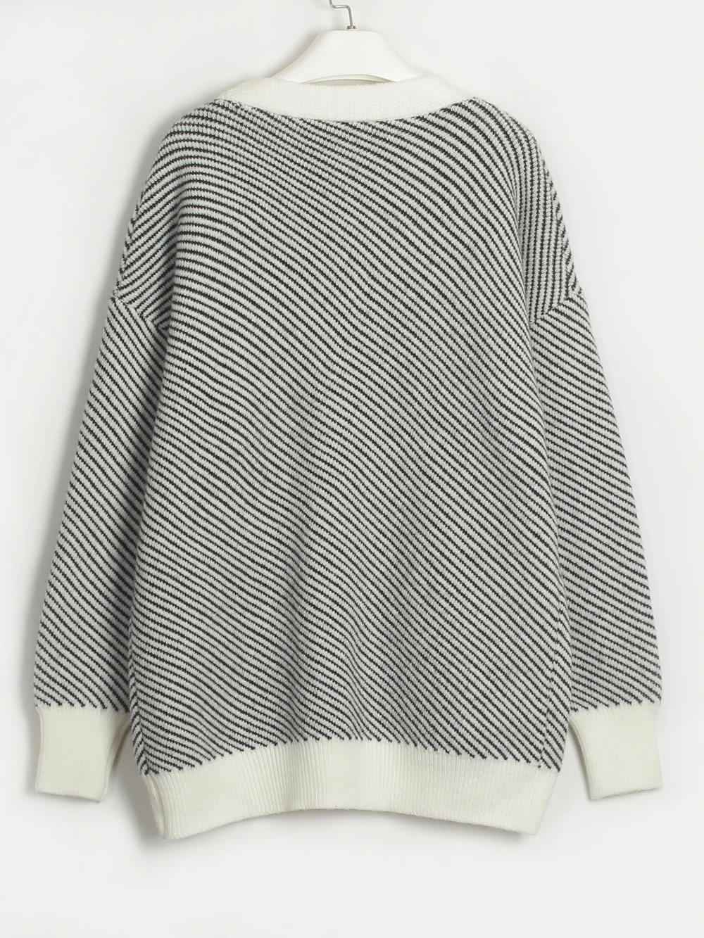 Wixra 2023 Cardigan Women Striped Loose All-match Patchwork Style Ins New Arrival Simple Popular Trendy Sweater
