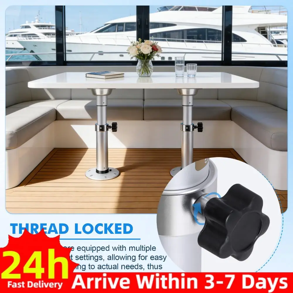 

Modification Support Rods with Gas Lift Multi-Function Table Base Mount One-Leg Lifting System for Boat Yacht Motorhome Caravan