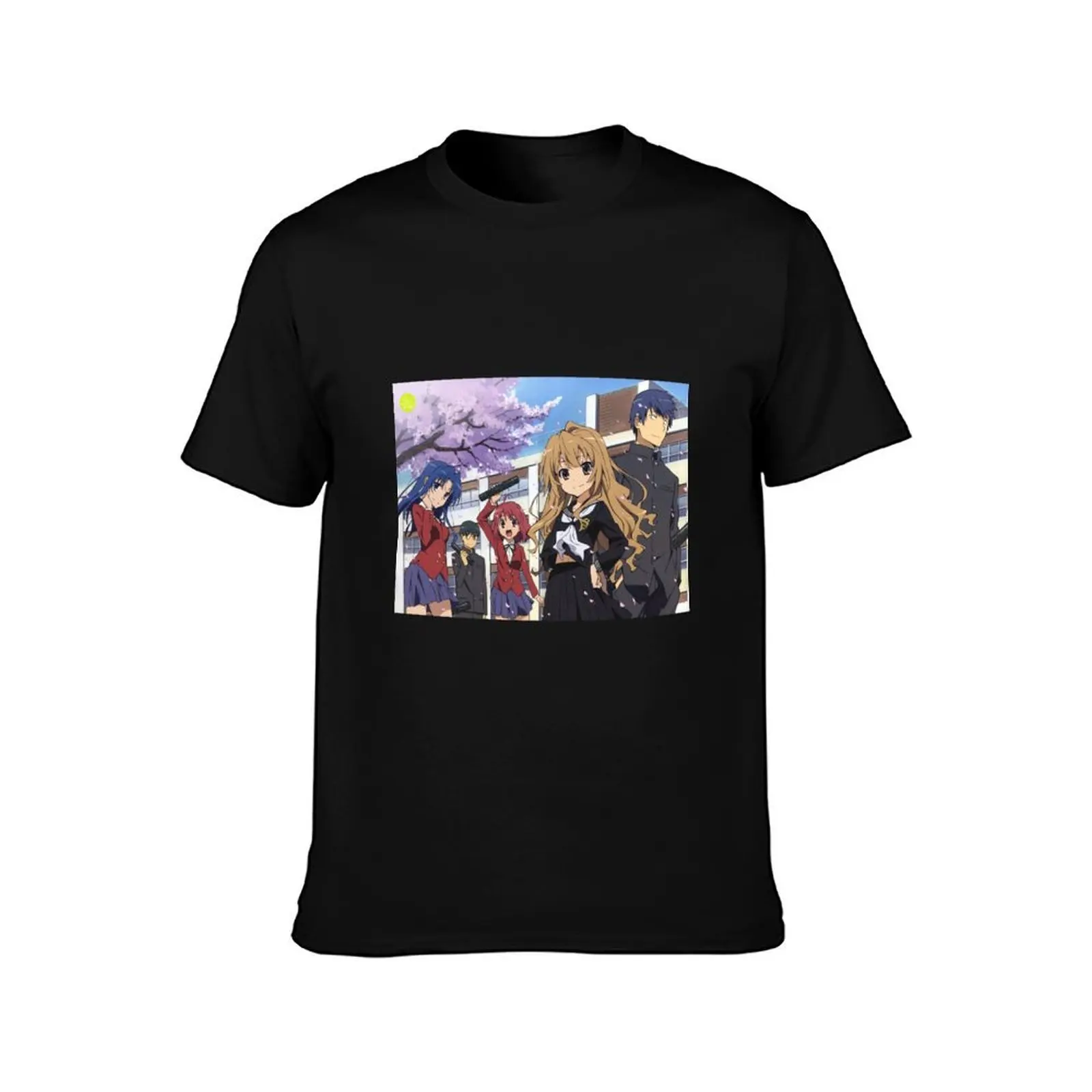 Toradora - Taiga T-Shirt, Summer Casual Cotton Tee, Oversized Streetwear Tops, Vintage Graphic Print, Loose Fit Short Sleeve