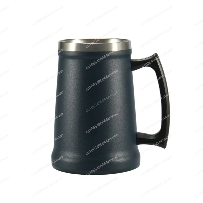 

304 stainless steel double-layer 1000ml beer cup, portable thermal insulation mug, beer cup