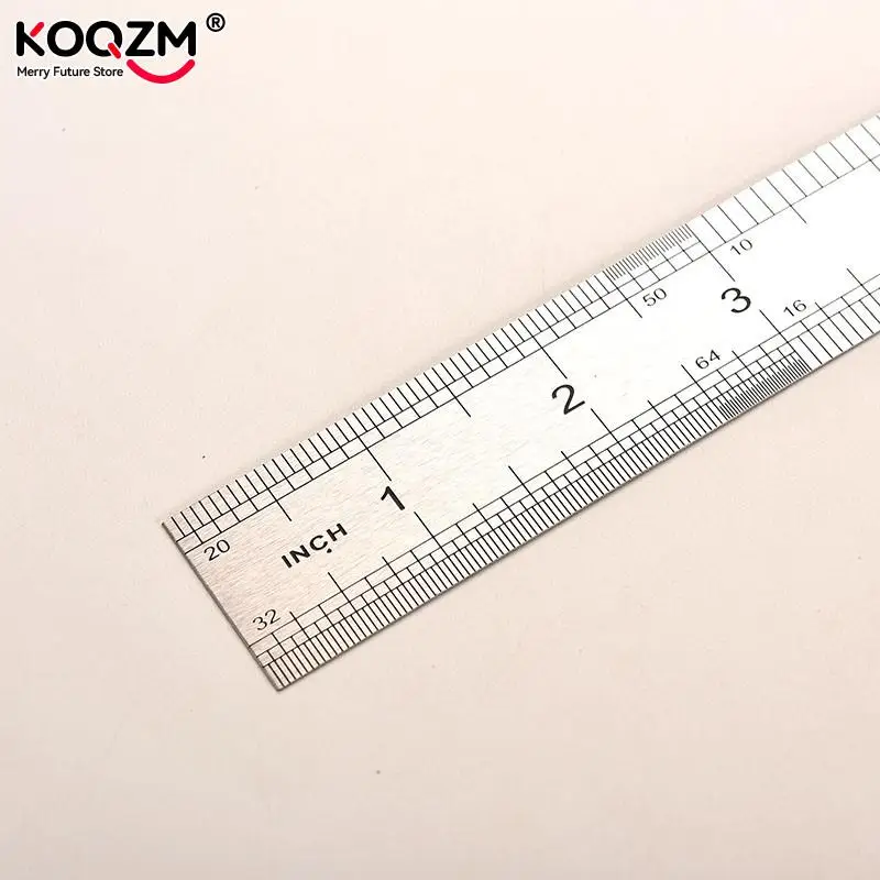 30cm Stainless Steel Metal Ruler Metric Rule Precision Double Sided Measuring Tool Stationery School Office Accessories Supplies