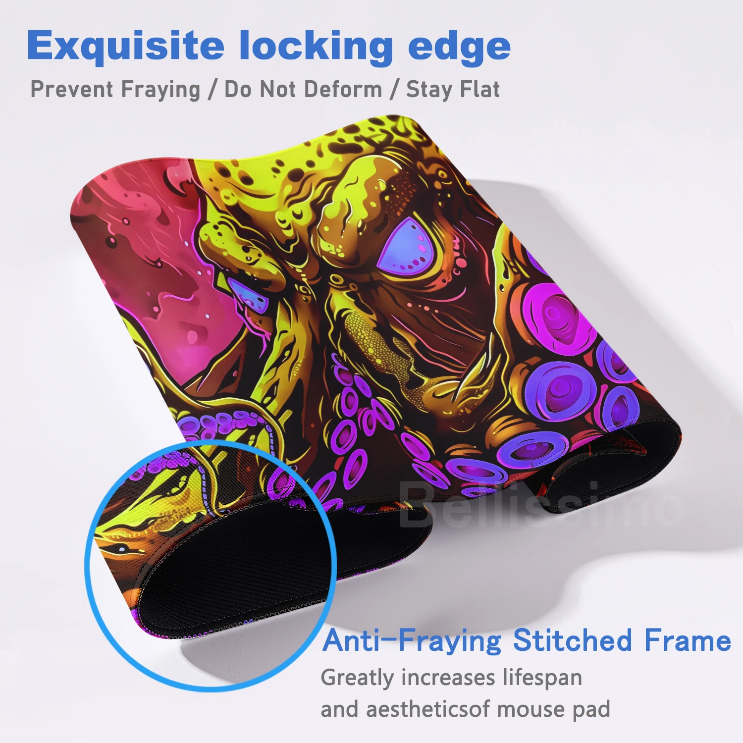 فاسق الأخطبوط الوحش ماوس ألعاب ماوس الوسادة لوحة المفاتيح حصيرة مكتب البساط الكمبيوتر HD كبير مكتب الحصير شركة أوني ماوس الوسادة للهدايا 90x40 سنتيمتر