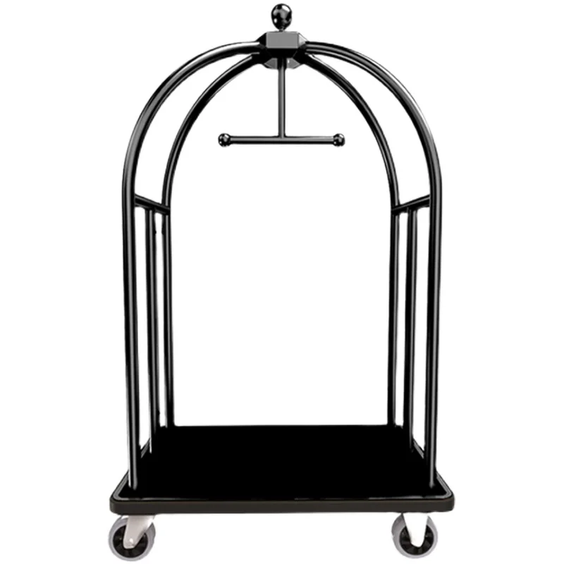 

Hotel luggage cart Welcome lobby Hotel luggage Silent wheel flatbed car Airport titanium truck