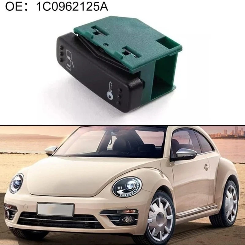Central Door Lock Switch for Beetle 1998-2010 Left Position Built to Match OEM 1C0962125A Electrical and Mechanical Fit