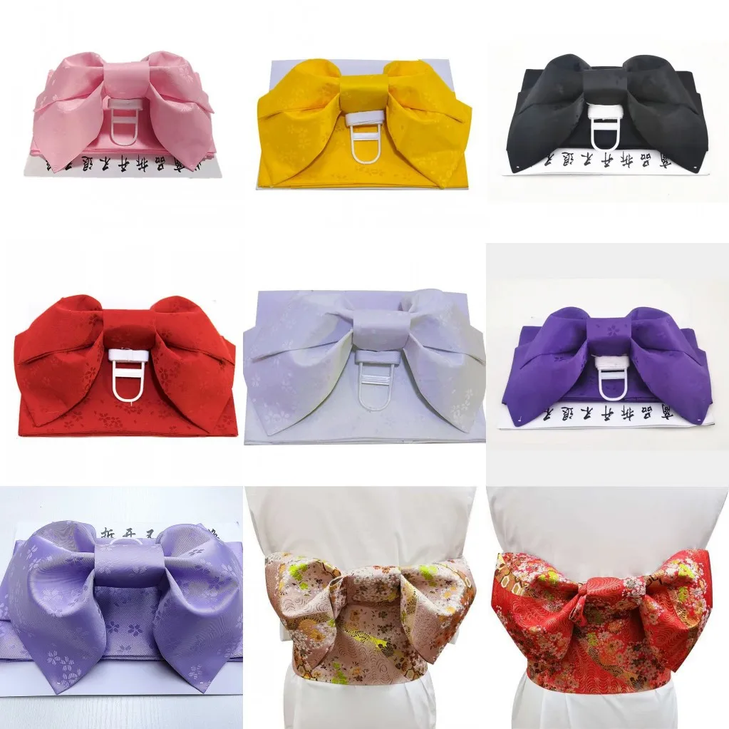 Japanese Kimono Obi Corset Belt Women Solid Yukata Belt Classic Geisha Kimonos Waist Belt Summer Traditional Bathrobe Waist Seal