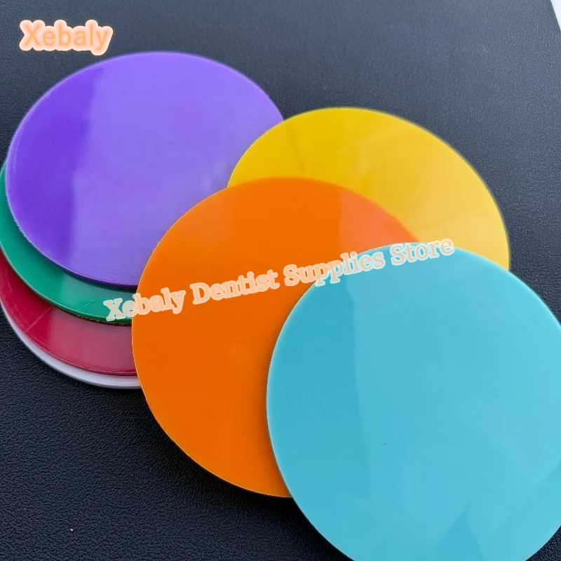 10Pcs Sports MouthGuard Dental Vacuum Forming Sheets D125MM Colorful 4mm Thermoforming EVA Soft Material Splint