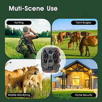 Suntekcam HC-950A-LI 8000mAh Lithium Battery Dual Lens Outdoor Rain Fog Infrared Tracking Hunting Camera 50MP High-Definition 4K