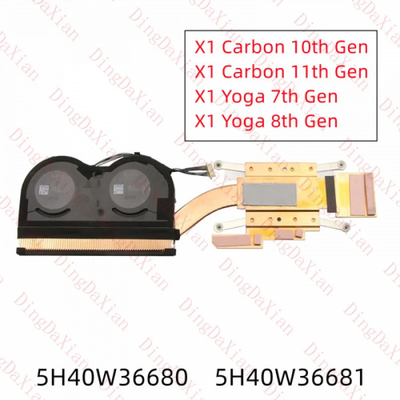 

LL For Lenovo ThinkPad X1 Carbon 10th 11th Gen X1 CPU Fan Heatsink 5H40W36680