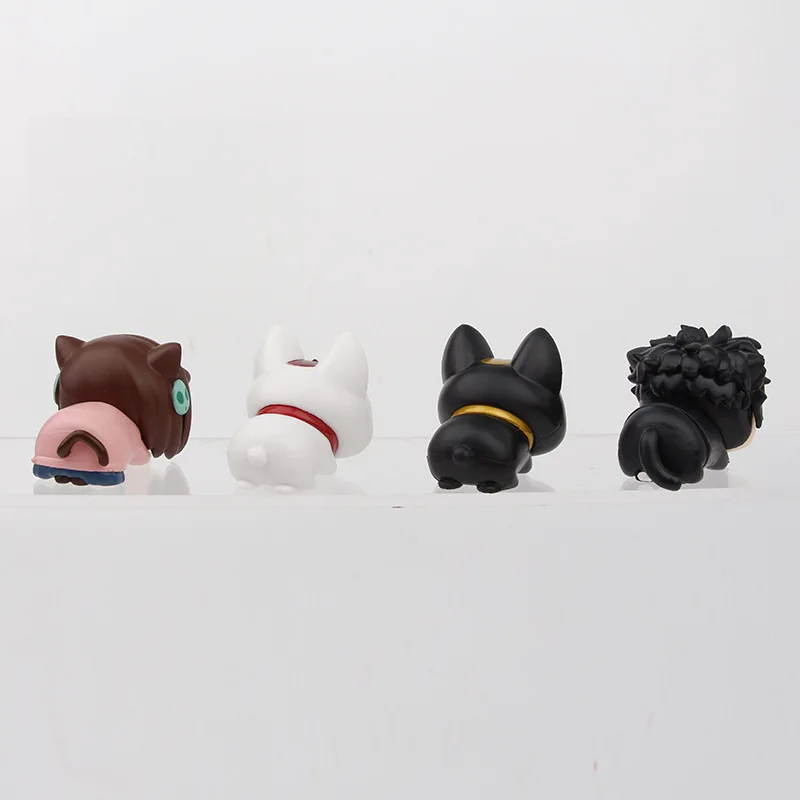 4 pz/set Anime DAN DA DAN Ayase Momo q-versione Mini giù postura Action Figure PVC Modalità Giocattolo Doll Desk Decor Collezione Regali