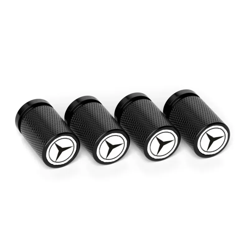4pcs for Mercedes Benz AMG Car Logo Wheel Tire Valve Caps Modification Covers GLA GLC W202 W210 W203 W204 W205 W211 W212 W176 view 5