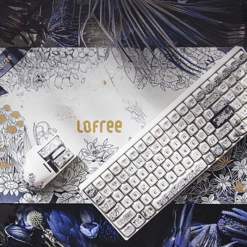 Lofree [Mysterious Kingdom] Xiaoqiao Three-mode Mechanical Keyboard and Mouse Set Wireless Bluetooth Office Gaming Keyboard