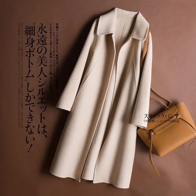 

New Thickened Double-sided Woolen Coat Casual and Versatile Coat