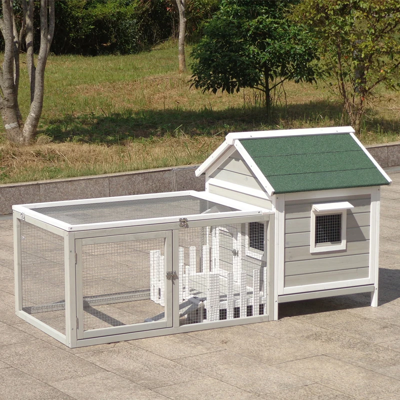 

Outdoor Solid Wood Dog Kennel Waterproof Sunlight Anti-corrosion Medium-sized Breeding Cage Pet House