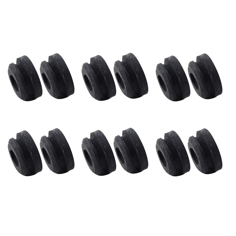 12PCS Radiator Assembly Upper Insulator Mounts Bushing Rubber Black Fit For Honda Accord Civic 74173-SJ4-000