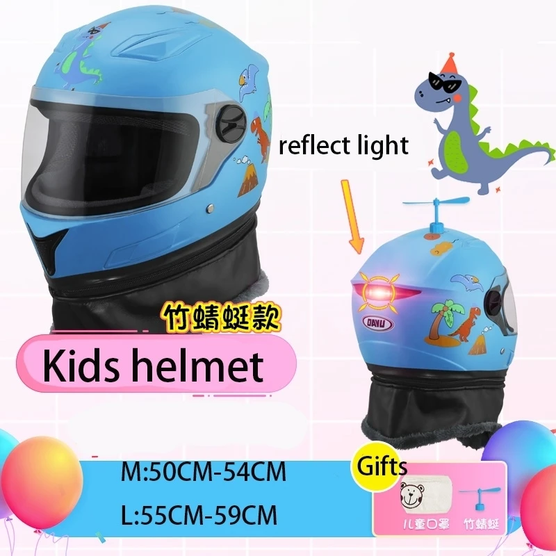 Capacete infantil de rosto inteiro, capacete de segurança para crianças, para motocicleta ou bicicleta