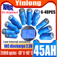 10C Grade A lithium titanate battery New Yinlong lto 66160k 12.3V 45ah DIY 12V 24V 48V discharge Car audio solar system battery
