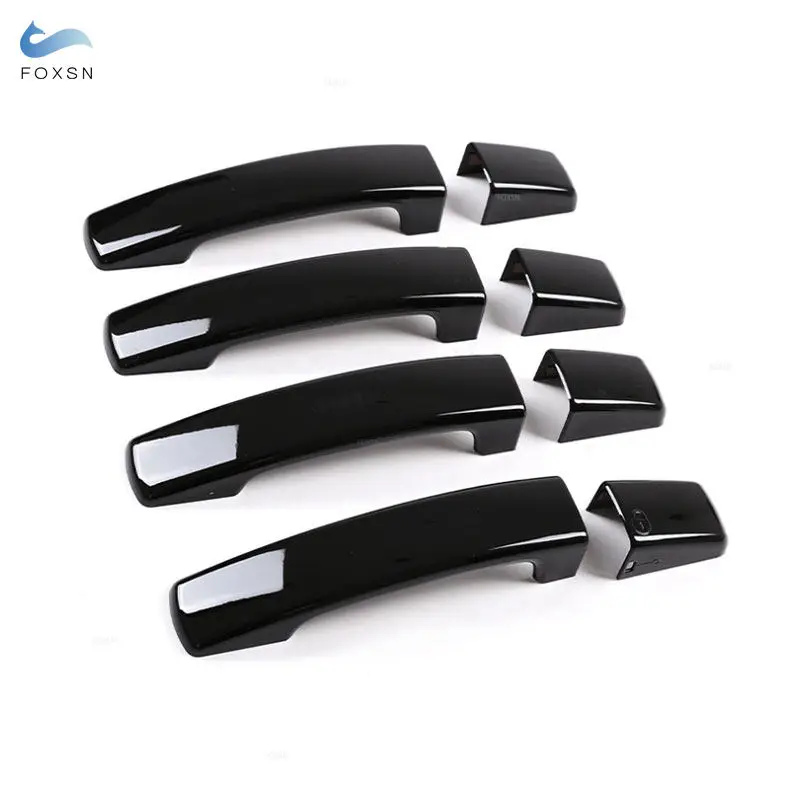 Glossy Black Car styling Exterior Door Handle Cover Trim For Land Rover LR2 Range Rover Sport Discovery 3 LR3 Freelander 2