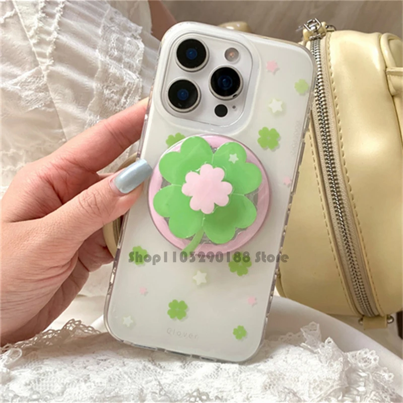 Korean Cute Rotate Lucky Clove - Pop Socket Grip recension och pris
