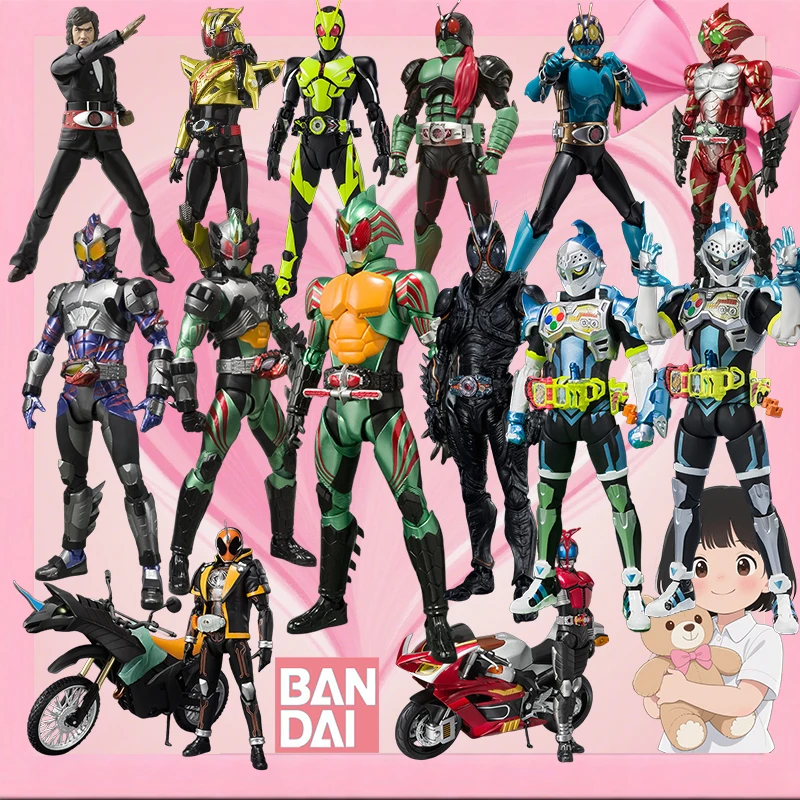 

Bandai Genuine Kamen Rider SHF Series Drive Speed Type, Wild Type, Ex-Aid Action Gamer Lv.2 Фигурки Игрушки для мальчиков и девочек