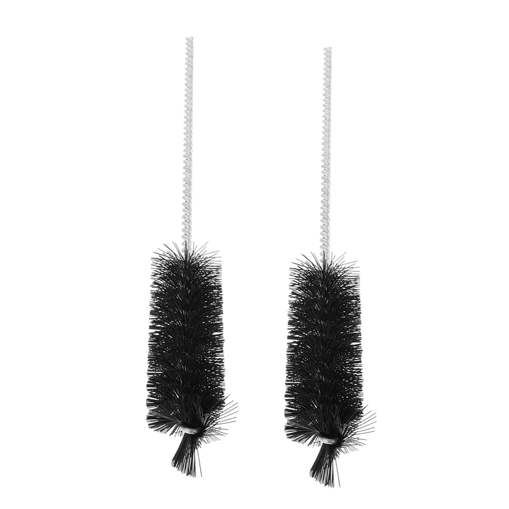 

2 Pcs Car Carbon Brushes Carburetor Cleaning Tools Cylinder Black Nylon Vent Cleaner