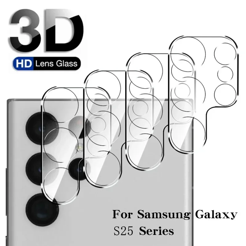 1-3PCS Full Coverage HD Camera Lens Protector Film For Samsung Galaxy S25 S24 S23 S22 Ultra Plus Tempered Glass Anti-Scratch Cap