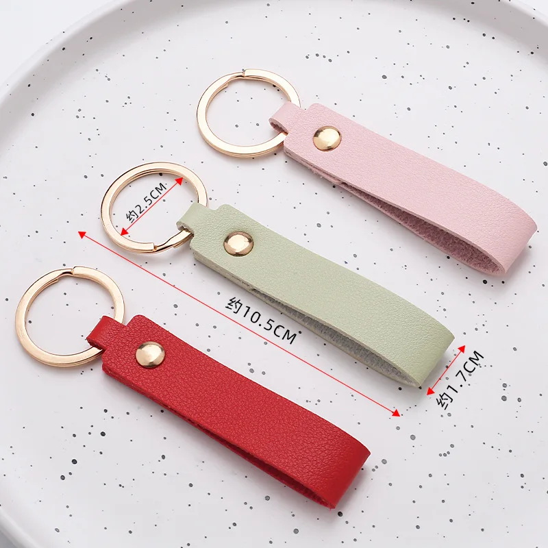 1/5pcs PU Leather Keychain For Men Women Car Key Strap Waist Wallet Keyrings Gift Key Chain Jewelry Making Accessories