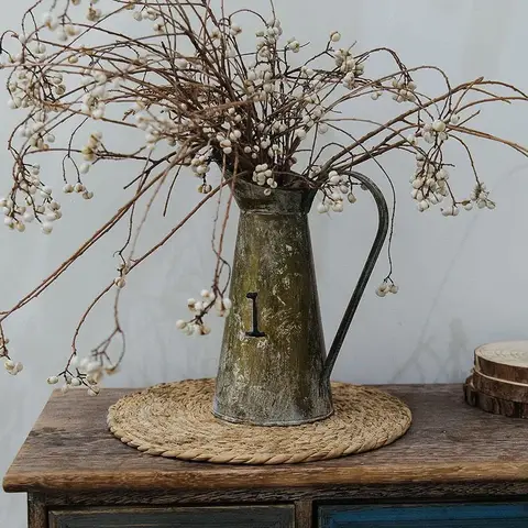 डाइनिंग टेबल के लिए 6 गोल प्लेसमैट और कोस्टर का सेट, ब्रेडेड वोवन प्लेसमैट, धोने योग्य, गर्मी प्रतिरोधी टेबल मैट और कोस्टर 6 best sales खाने की मेज के लिए मैट - №4